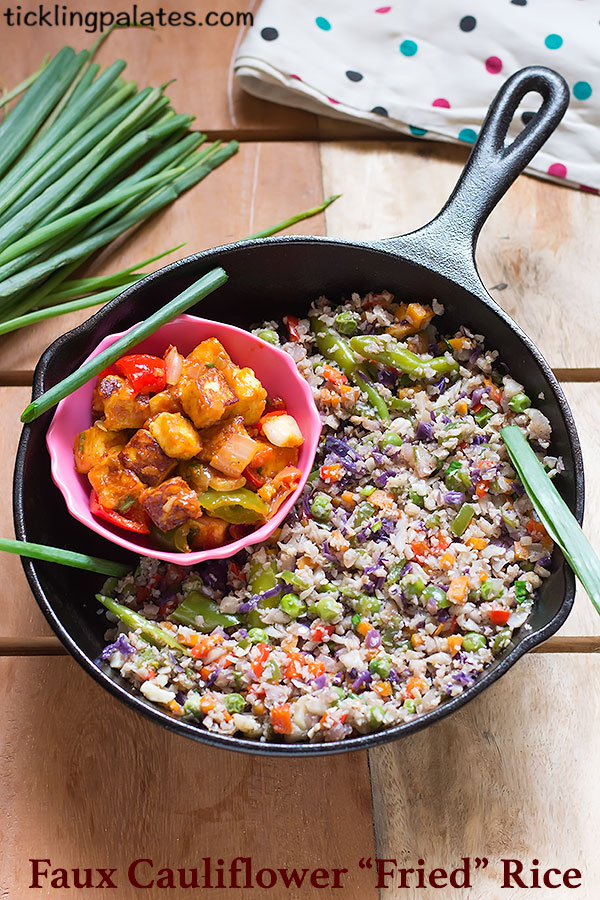 mock cauliflower fried rice