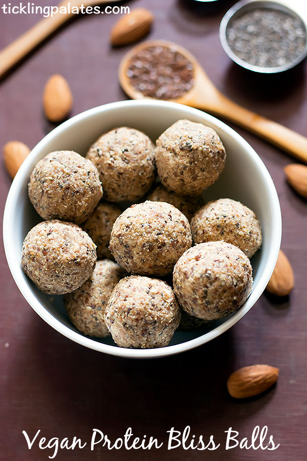 vegan protein bliss balls