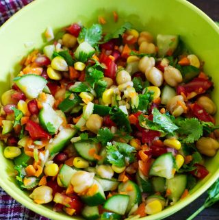 chopped chickpeas salad