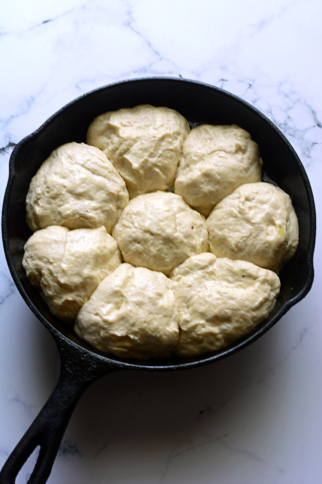 focaccia before topping