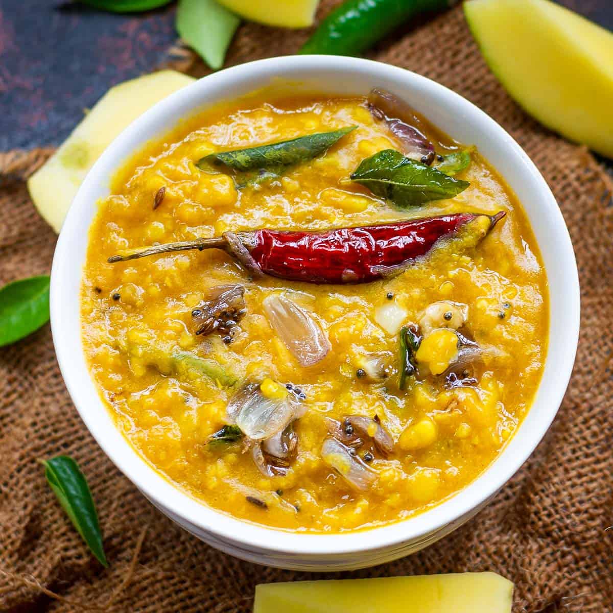 Mamidikaya Pappu Recipe - Raw Mango Dal - Tickling Palates